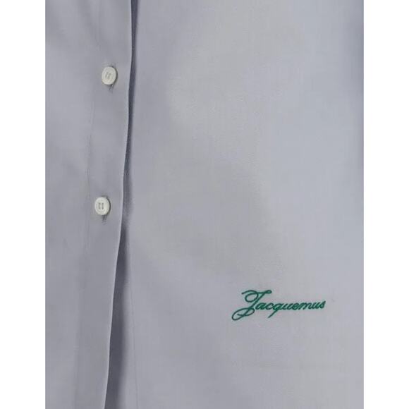 Jacquemus La Chemise de Costume Open Back Shirt in Light Grey FR 42 US 10 - Picture 3 of 5
